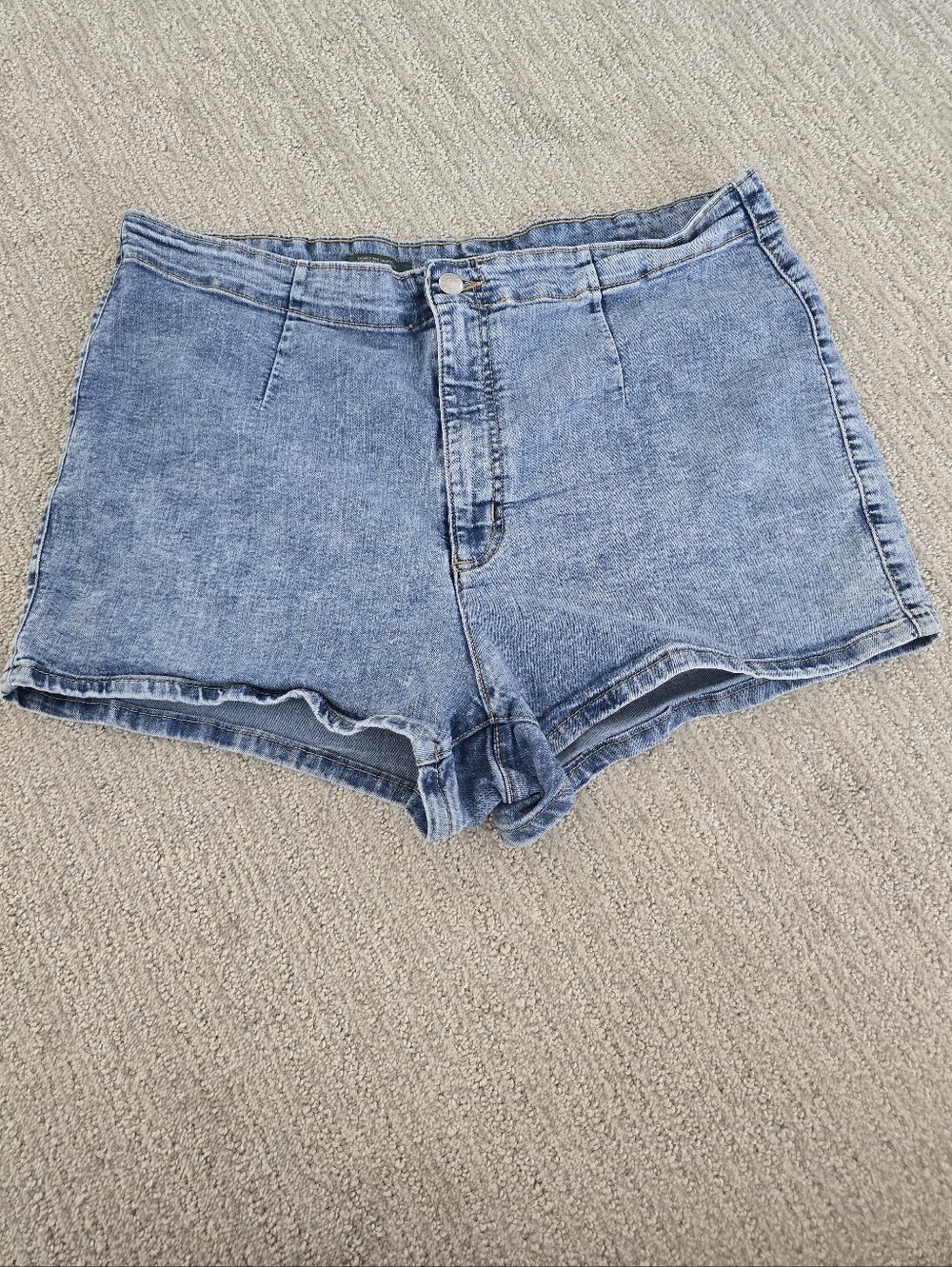 wild fable Highest Rise Shorts Light Blue Denim Shorts With Seaming Detail